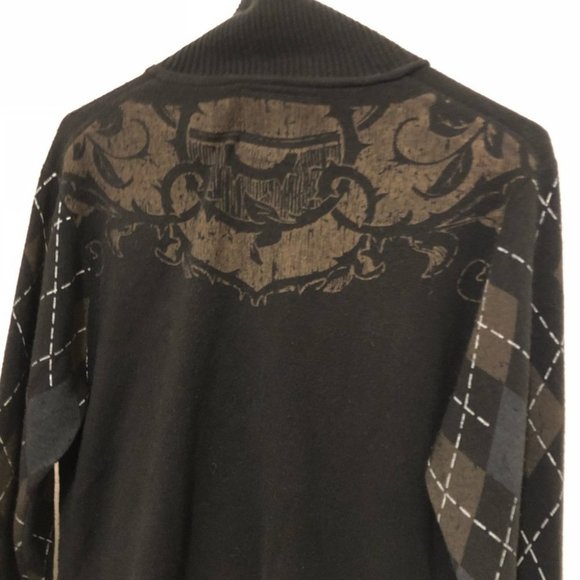 Men’s BKE Argyle Cardigan EUC - Picture 3 of 6